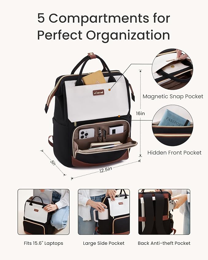 LOVEVOOK Laptop Backpack for Women - Image 4