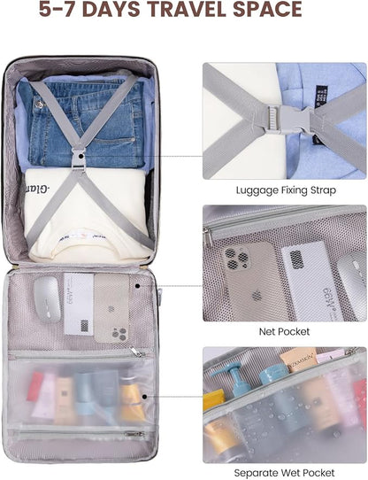 LOVEVOOK 50L Travel Backpack for Women & Men, Airline Approved Carry On Luggage - Image 7
