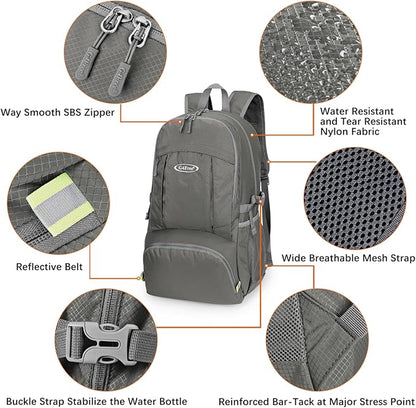 G4Free 40L Lightweight Packable Hiking Backpack, Waterproof Travel Daypack - Image 4