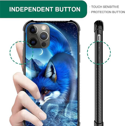 for iPhone 11 Pro Case, Snowy Mountain Fox Lake Pattern Graphic Design Girl Boy - Image 5
