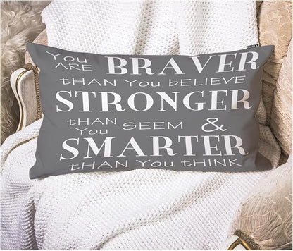 EKOBLA Decorative Pillow Cushion Covers Inspirational Life Quotes You are by EKOBLA
