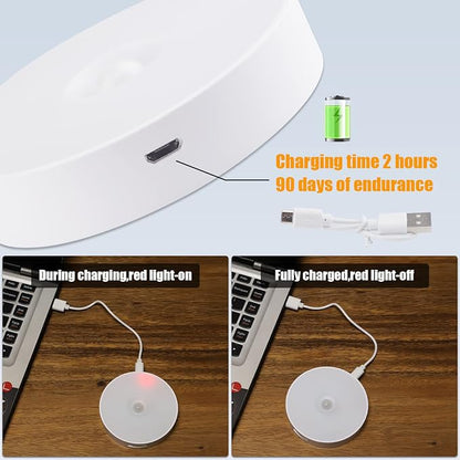 3 Pack Motion Sensor Light, 8 LEDs Rechargeable Night Light, - Image 3