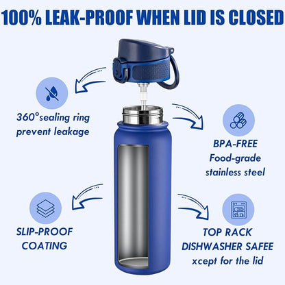 OLDLEY 20 Oz Insulated Stainless Steel Water Bottle - Image 3