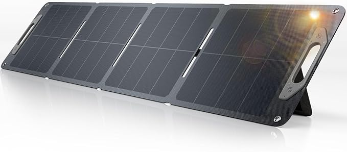 120W Portable Solar Panel for Power Station Generator, Ultra Light 5.7lbs by GRECELLPOWERSTATION
