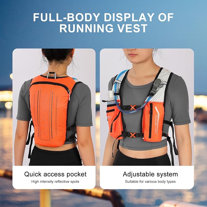 INOXTO Running Hydration Vest Backpack, Lightweight Insulated Pack - Image 5