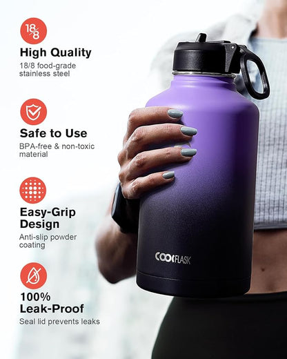 Coolflask Half Gallon Water Bottle Insulated - Image 3