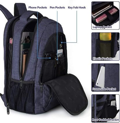 MATEIN Large College Backpack, Sturdy Computer Backpack Fits 17 inch Notebook - Image 6