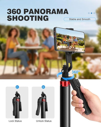71" Phone Tripod Selfie Stick for iPhone/Android/Camera, Cell Phone Tripod Stand - Image 6