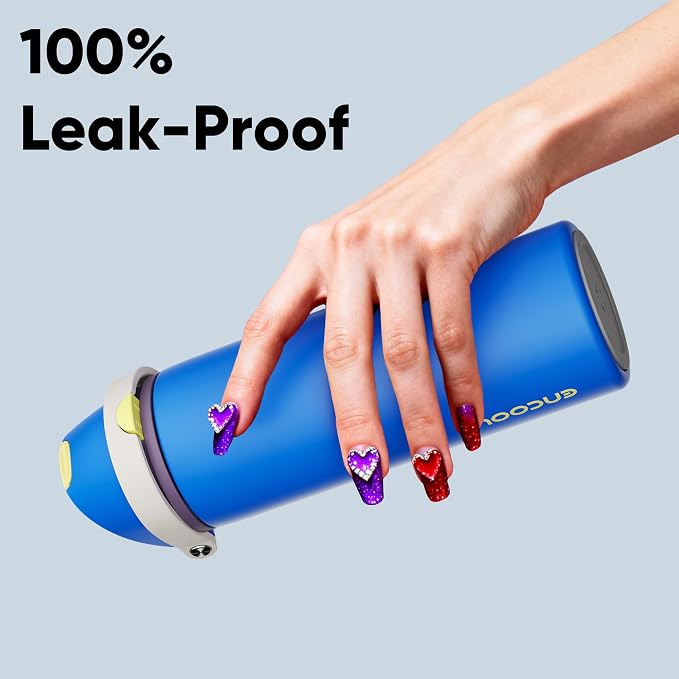 Insulated Water Bottle with Straw - Image 6