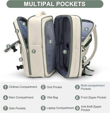coofay Expandable Travel Backpack - Image 3