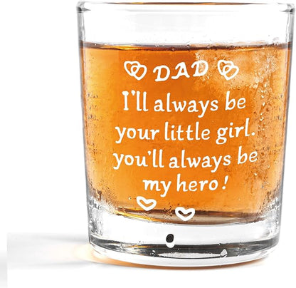 Nogrit Dad Gifts from Daughter Whiskey Glasses 10 oz, Dad Gifts by Nogrit