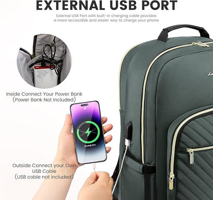 LOVEVOOK Laptop Backpack for Women 15.6 inch, Cute Womens Travel Backpack Purse - Image 5