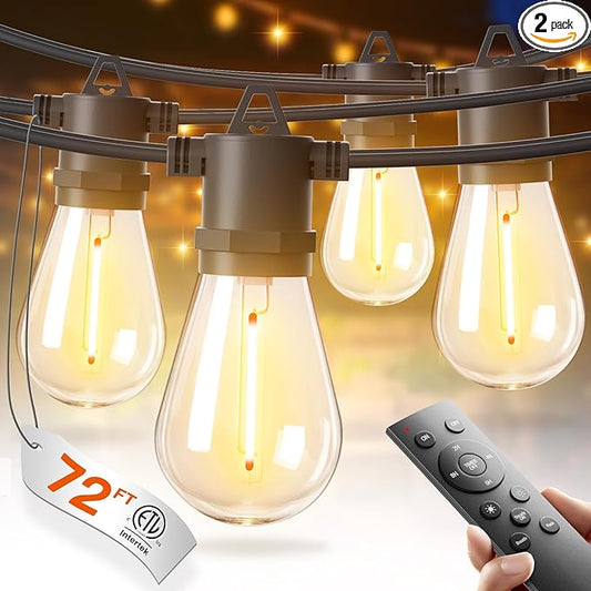 addlon 72FT LED Outdoor String Lights by addlon