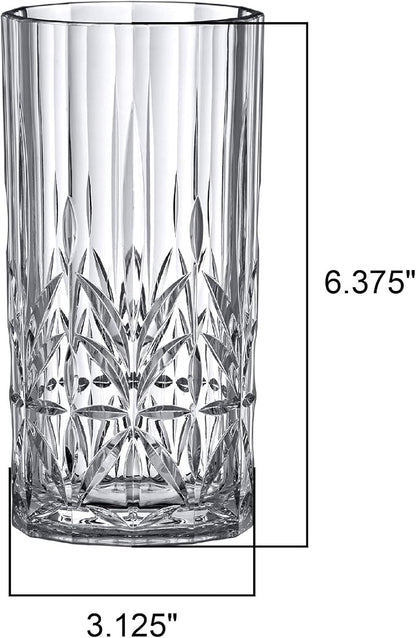 Amazing Abby - Vika - 18-Ounce Plastic Highball Glasses, Plastic Cocktail - Image 5