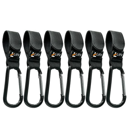 6 Pcs Baby Stroller Hooks for Hanging, Perfect Mummy Hook for Stroller by LilFe
