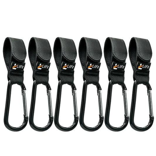 6 Pcs Baby Stroller Hooks for Hanging, Perfect Mummy Hook for Stroller by LilFe