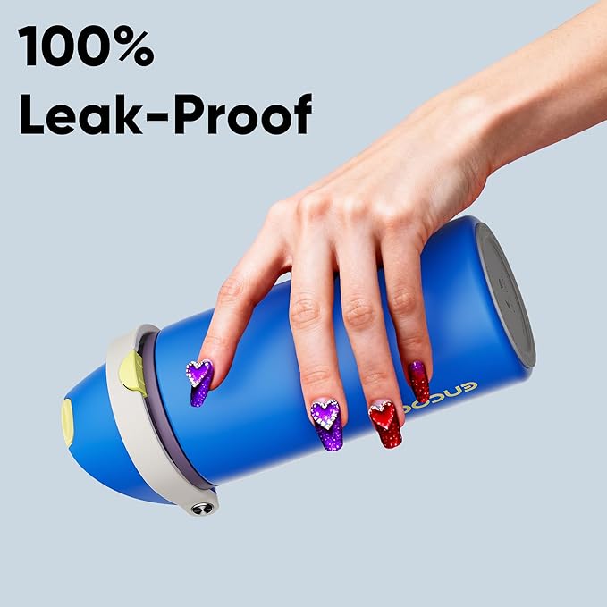 Insulated Water Bottle with Straw - Image 5