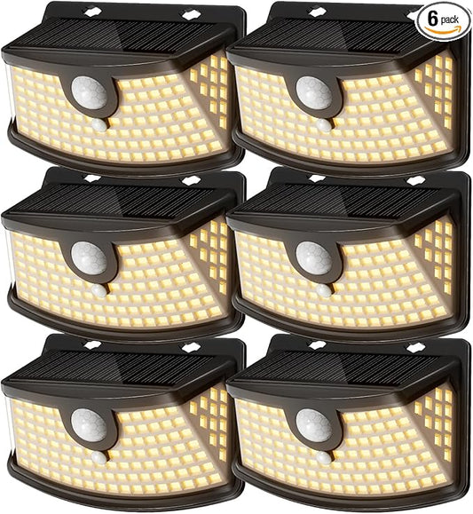 Aootek New Solar Motion Sensor Lights 120 LEDs by Lightupeveryconer