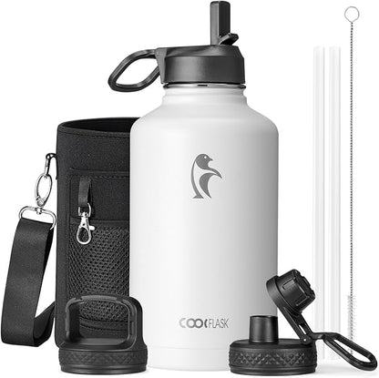 Coolflask Half Gallon Water Bottle Insulated by Coolflask