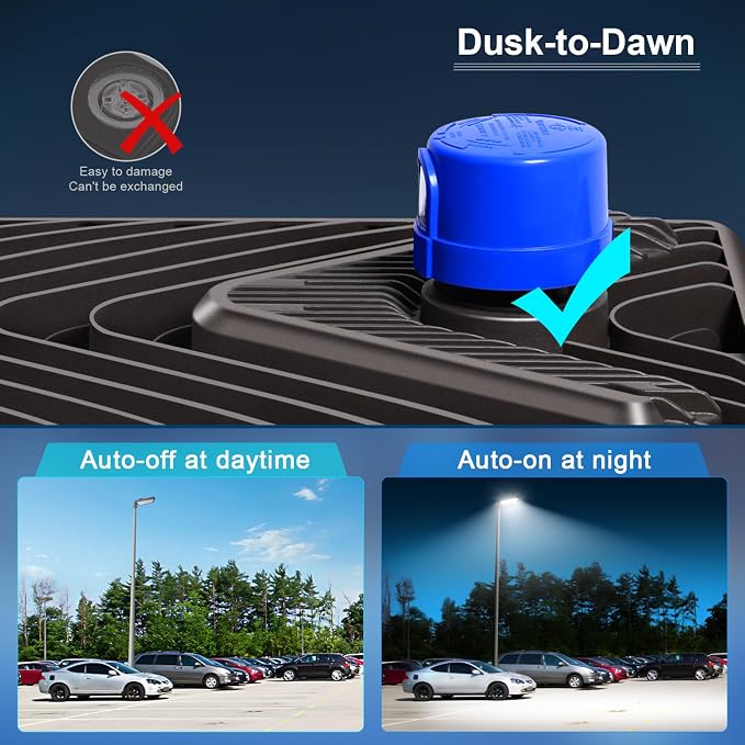 480W LED Parking Lot Light Outdoor, 72000LM 100V-277V Dusk to Dawn LED Building - Image 6