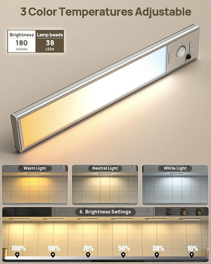 9" Under Cabinet Lights Wireless, Motion Sensor Light Indoor - Image 6