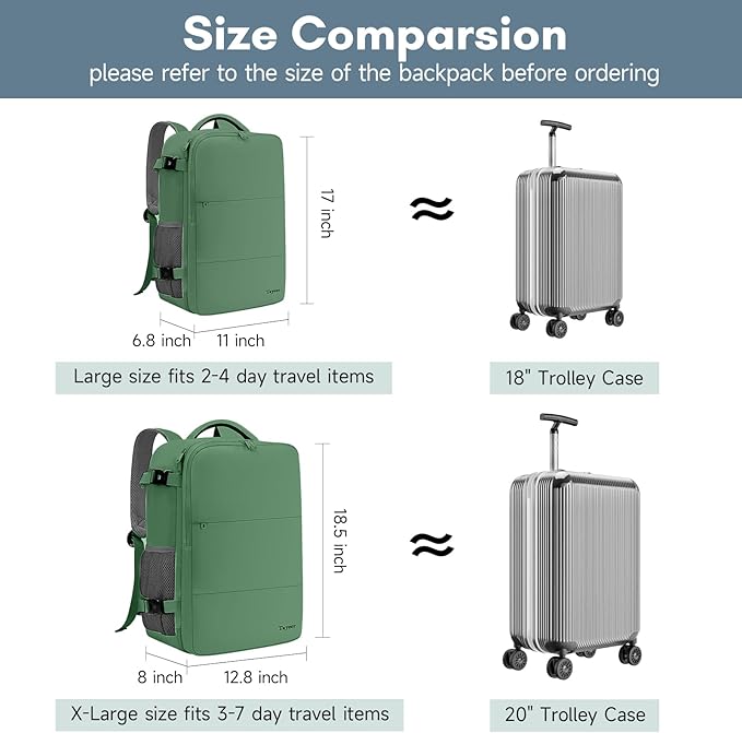 Taygeer Travel Backpack for Women, Carry On Backpack - Image 7