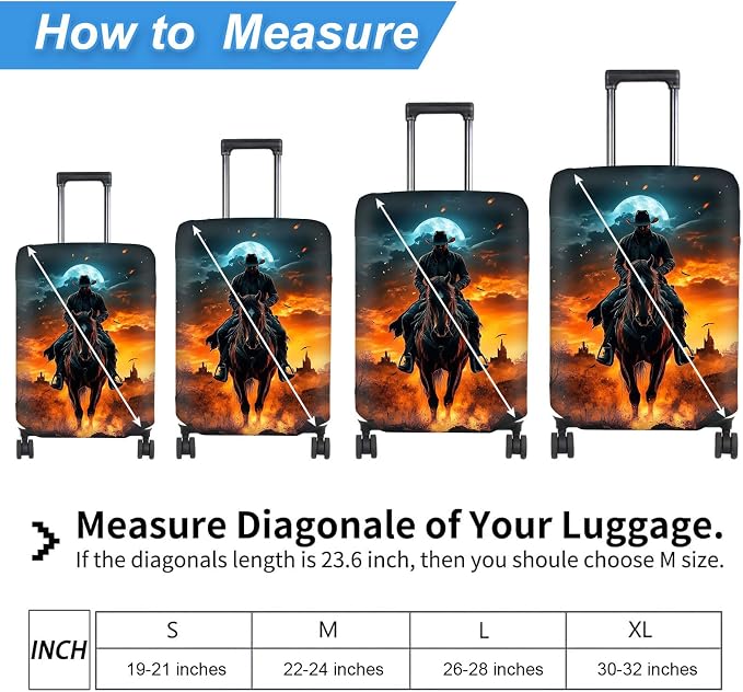 Luggage Cover Protector for 30-32 Inch Suitcases, TSA Approved Elastic Travel - Image 2