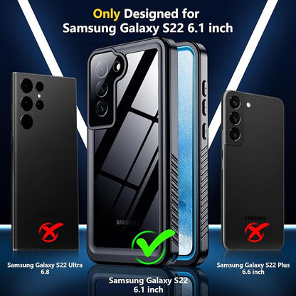 SPIDERCASE for Samsung Galaxy S22 Waterproof Case, IP68 Water Resistance Full - Image 2