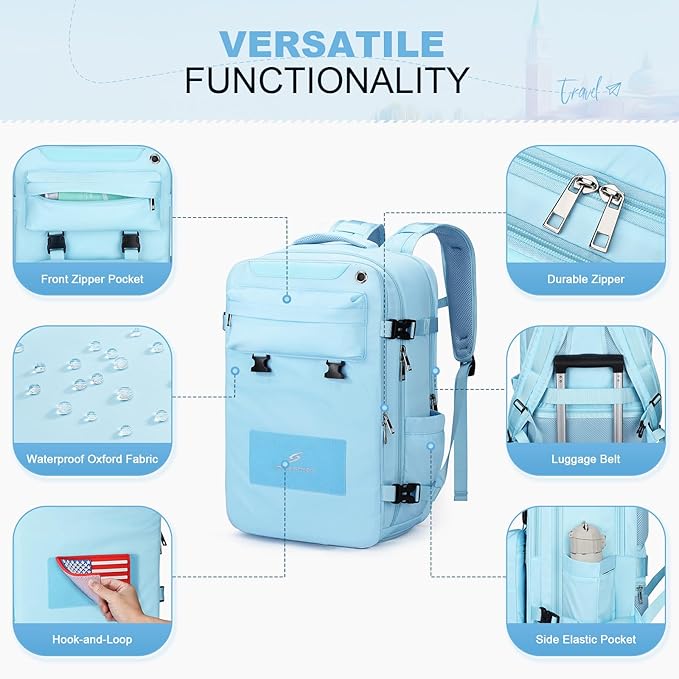 Maelstrom Travel Backpack for Women Men, 25L Laptop Backpack Fits 15.6-Inch - Image 5