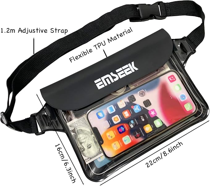 Waterproof Waist Pouch Dry Belt Bag Fanny Pack Keep Your Key Fob Wallet Kindle - Image 3