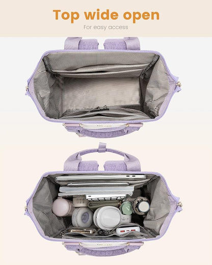 LOVEVOOK 17 Inch Backpack for Women, Laptop Bag Teacher Nurse Work Bags - Image 4