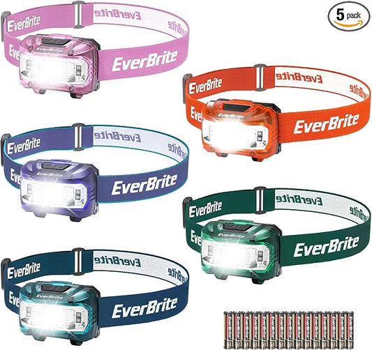 EverBrite Headlamp, 5 Pack Kids Headlamp by EverBrite