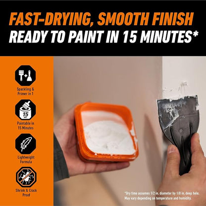 Gorilla Wall Repair Kit Featuring Gorilla Heavy Duty Wall Repair Spackling + - Image 4