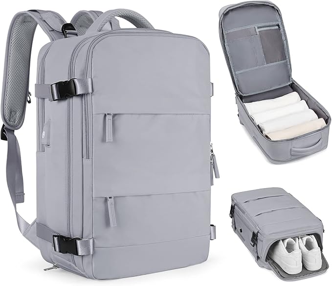 coofay Personal Item Travel Backpack by coofay