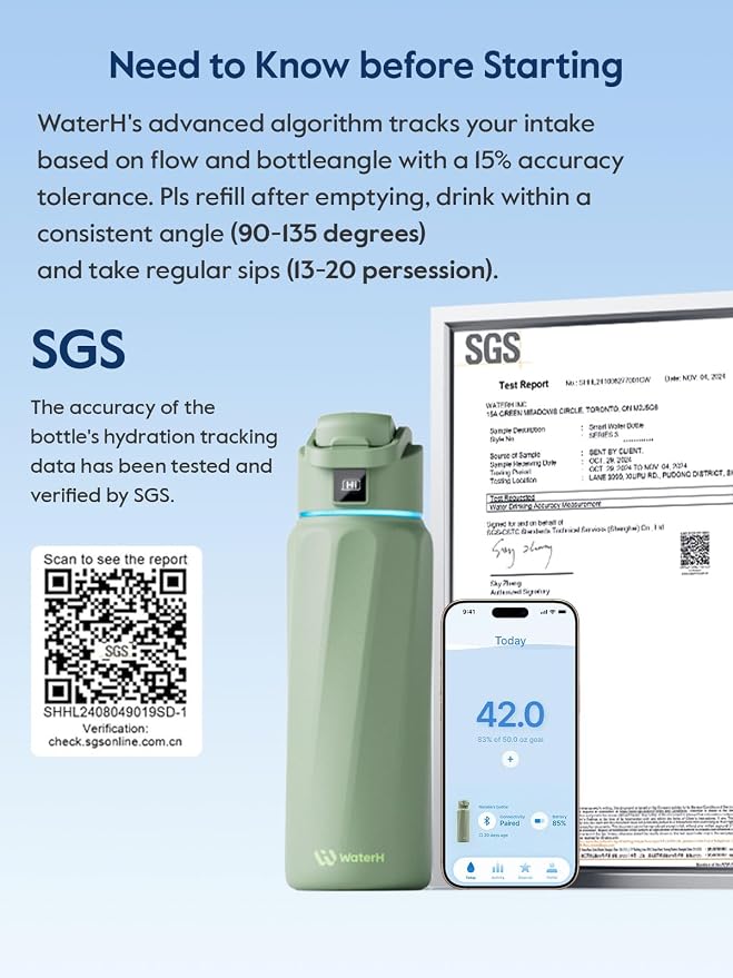BOOST Smart Water Bottle with Reminder & Tracker, Double Wall Vacuum Insulated - Image 4