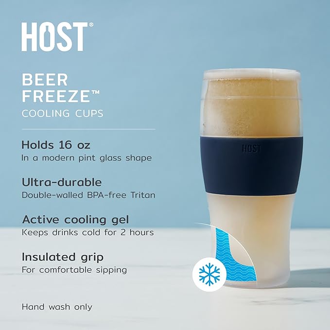 Host Freeze, Frozen Mugs, Freezable Pint Set, Beer Keep Your Drinks Cold - Image 5