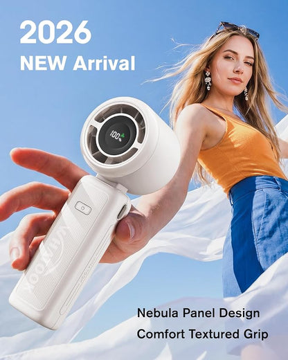 WHATOOK Portable Personal Handheld Fan: High Speed Cooling Fan, 12 Hours - Image 2