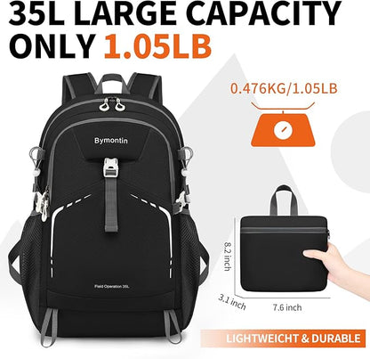 35L Lightweight Packable Backpack – Durable Foldable Daypack - Image 4