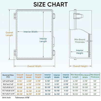 TICONN Outdoor Electrical Box Waterproof, Junction Box IP67 ABS Plastic - Image 5