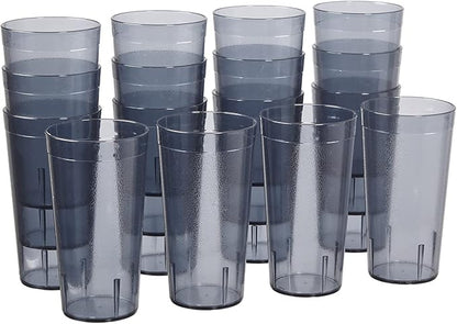 US Acrylic Cafe Plastic Reusable Tumblers 20-ounce Water Cups in Grey | Value by USAcrylic