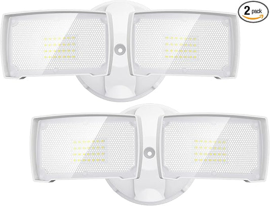 LEPOWER 2 Pack 28W 3000LM ‌LED Security Flood Light‌ ‌Outdoor‌, Switch by LEPOWER