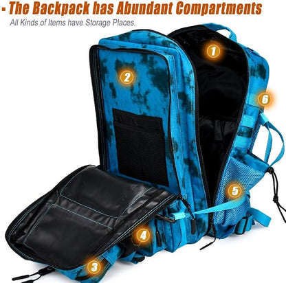 45L Tactical Backpack for Men Women, Military Assault Pack - Image 3