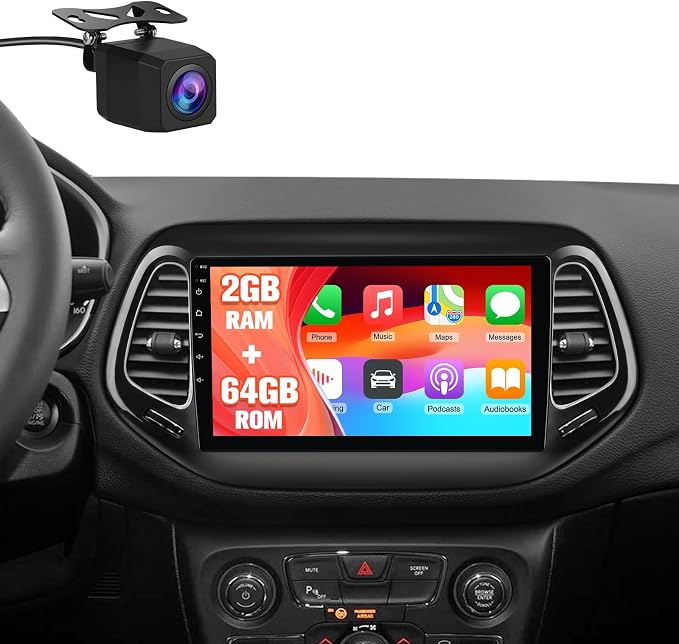 AWESAFE Android 13 Car Stereo for Jeep Compass 2017 2018 2019 2020, GPS by AWESAFE