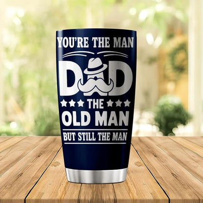 You'Re The Man Dad Old But Still Design 20 Oz Stainless Steel Tumbler - Image 3