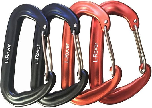 L-Rover Carabiner, 12KN Lightweight Heavy Duty Carabiner Clips, Aluminium by Ultra+Sturdy+Carabiner