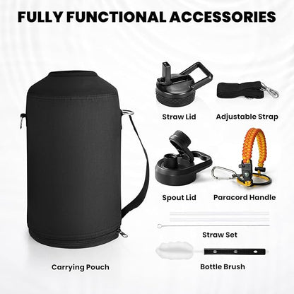 RAYMYLO Insulated Water Bottle 64 oz, Triple Wall Vacuum Stainless Steel - Image 6