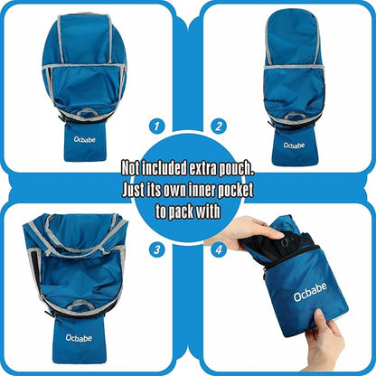 Ultra Lightweight Foldable Backpack, Water Resistant Small Packable Hiking - Image 5