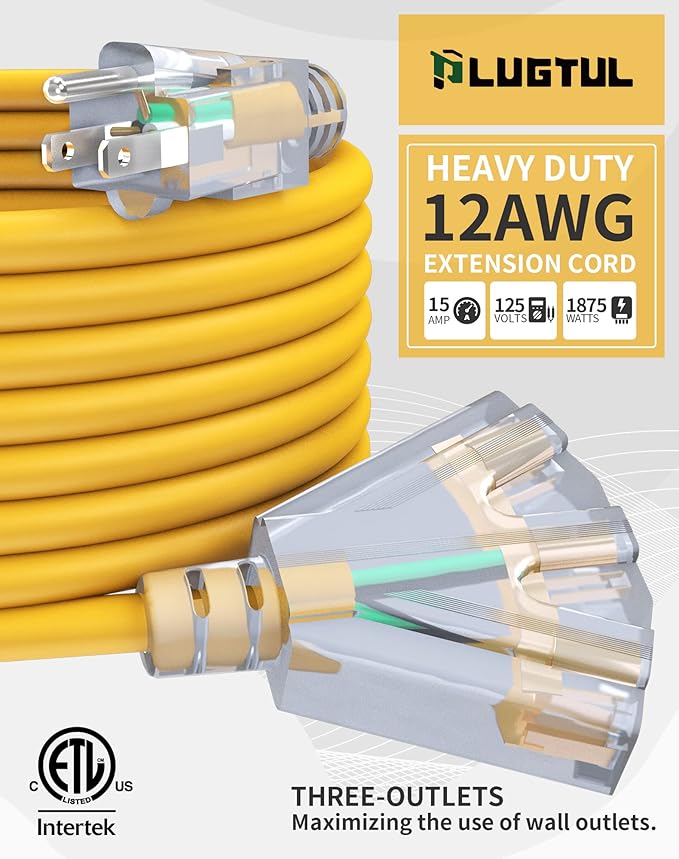 100Ft 12/3 Outdoor Extension Cord - Image 2
