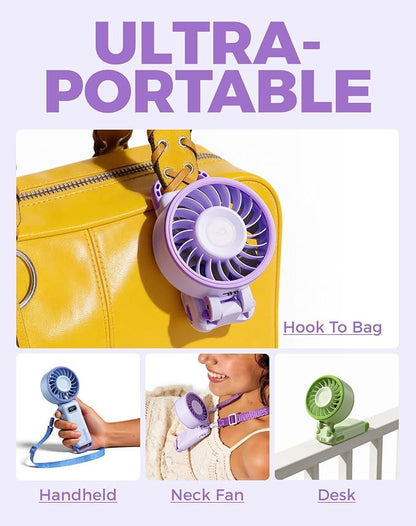 Diveblues Portable Turbo Fan, 100 Speed Handheld Fan - Image 5