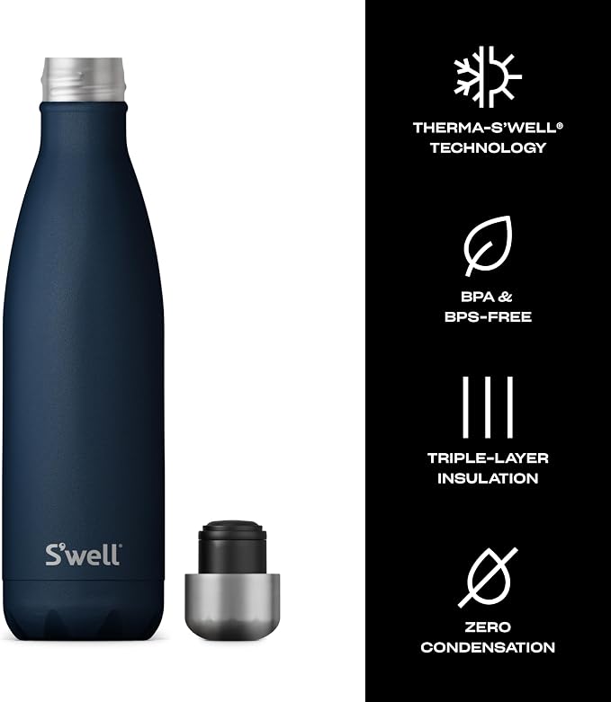 S'well Stainless Steel Water Bottle, Triple Layered Vacuum Insulated Containers - Image 4